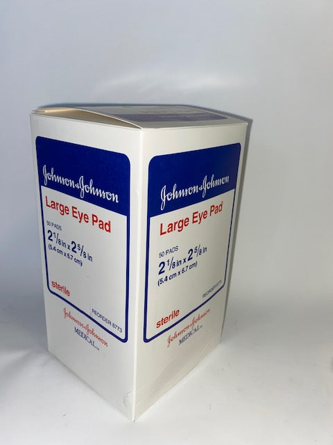 Johnson & Johnson Large Eye Pad 50 Pads 2 1/8" x 2 5/8" Sterile Medical Pads