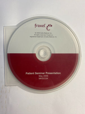 Fraxel Solta Patient Informational Seminar Presentation May 2009 Tips & Trick CD