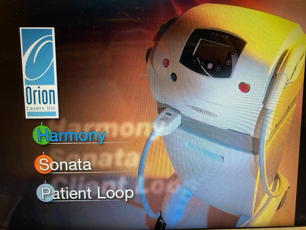 Orion Lasers Inc DVD Video Harmony and Sonata Promotional Patient Office Loop