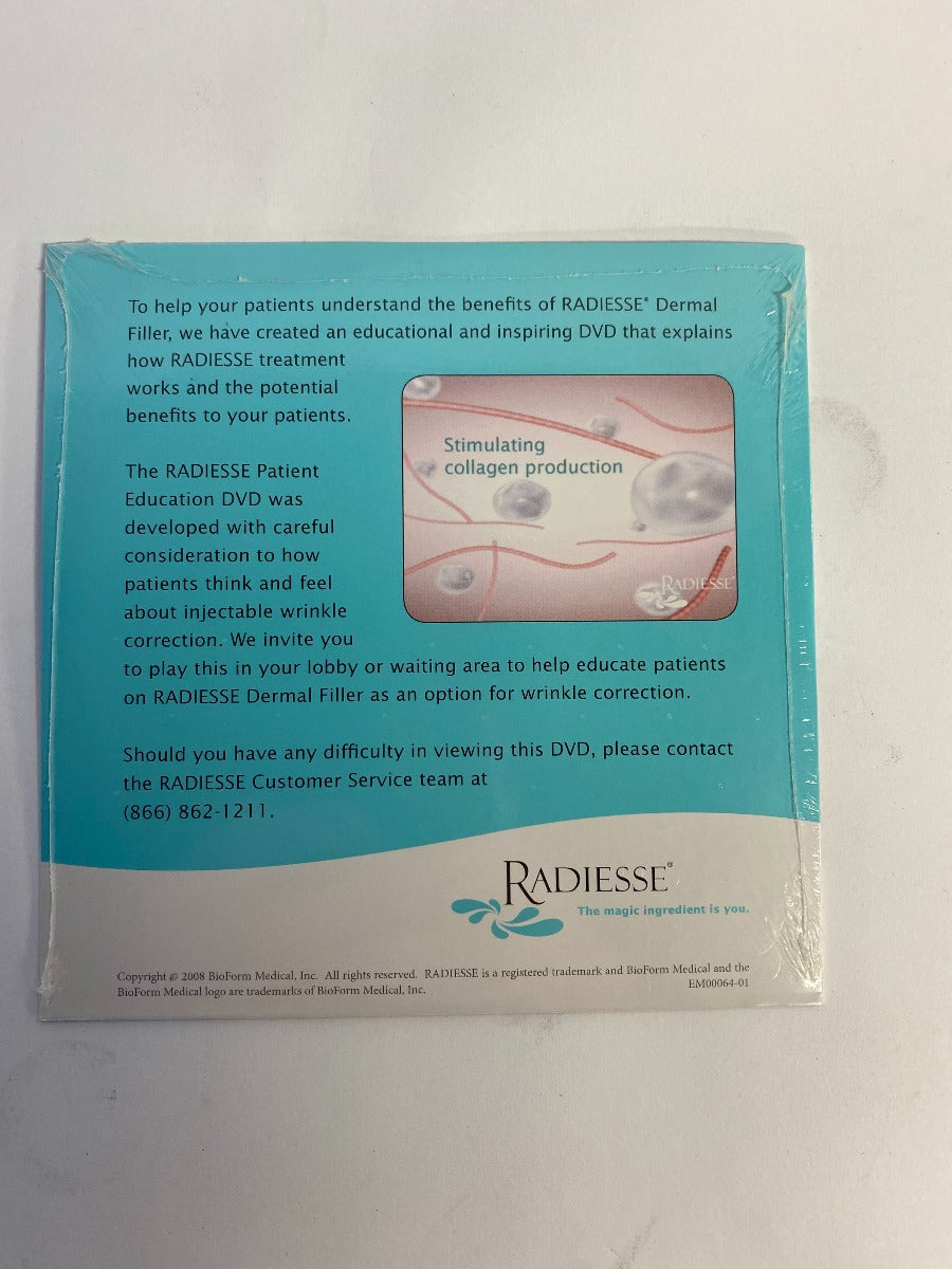 Radiesse Patient Education DVD Patient Office Room Educational BioForm Medical