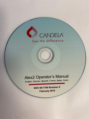 Candela Alex TriVantage Laser System Alex2 Operators Manual 6 Languages Feb 2010