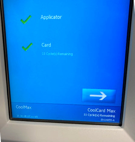 Zeltiq CoolSculpting CoolCard Max BRZ-CD4-08X-016 Cool Sculpting x11 Cycles