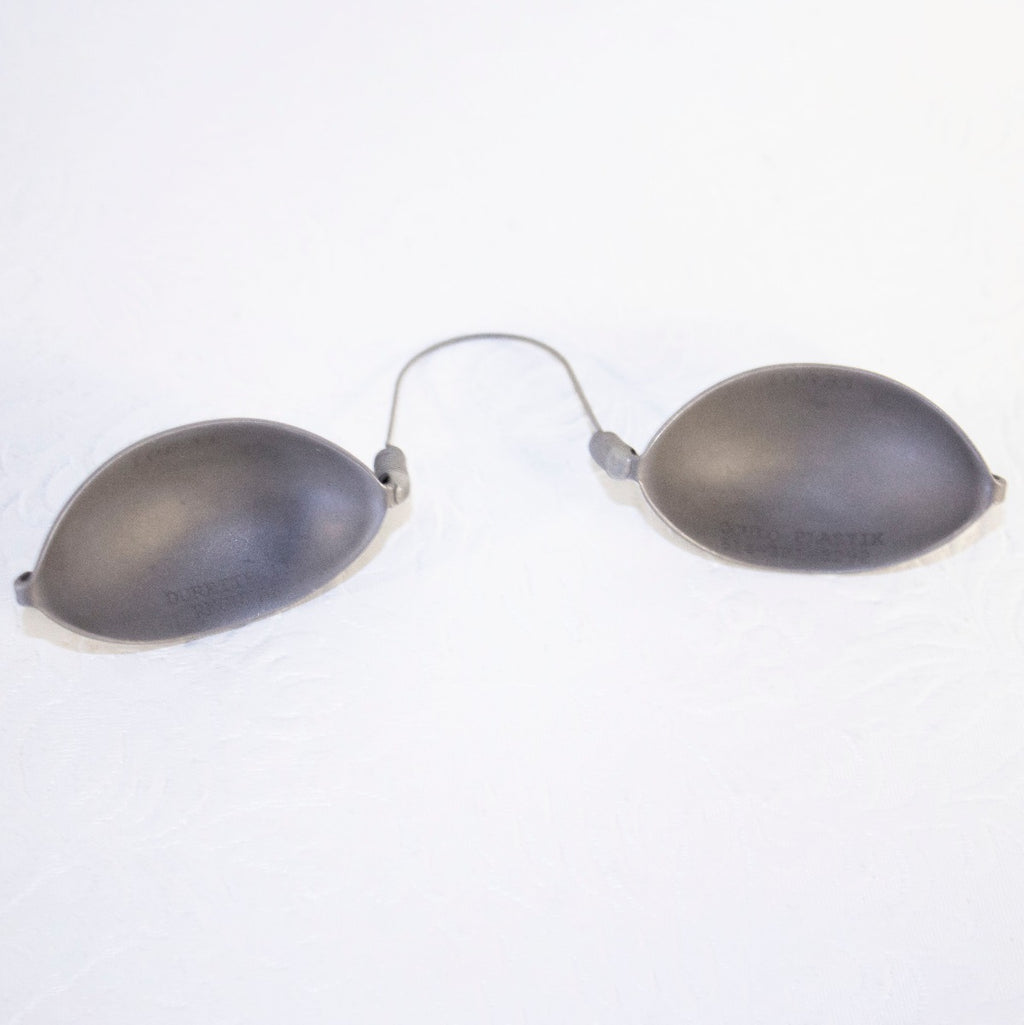 Oculo Plastik Durette II Laser Patient Eye Shield Metal Opaque Goggles - Regular