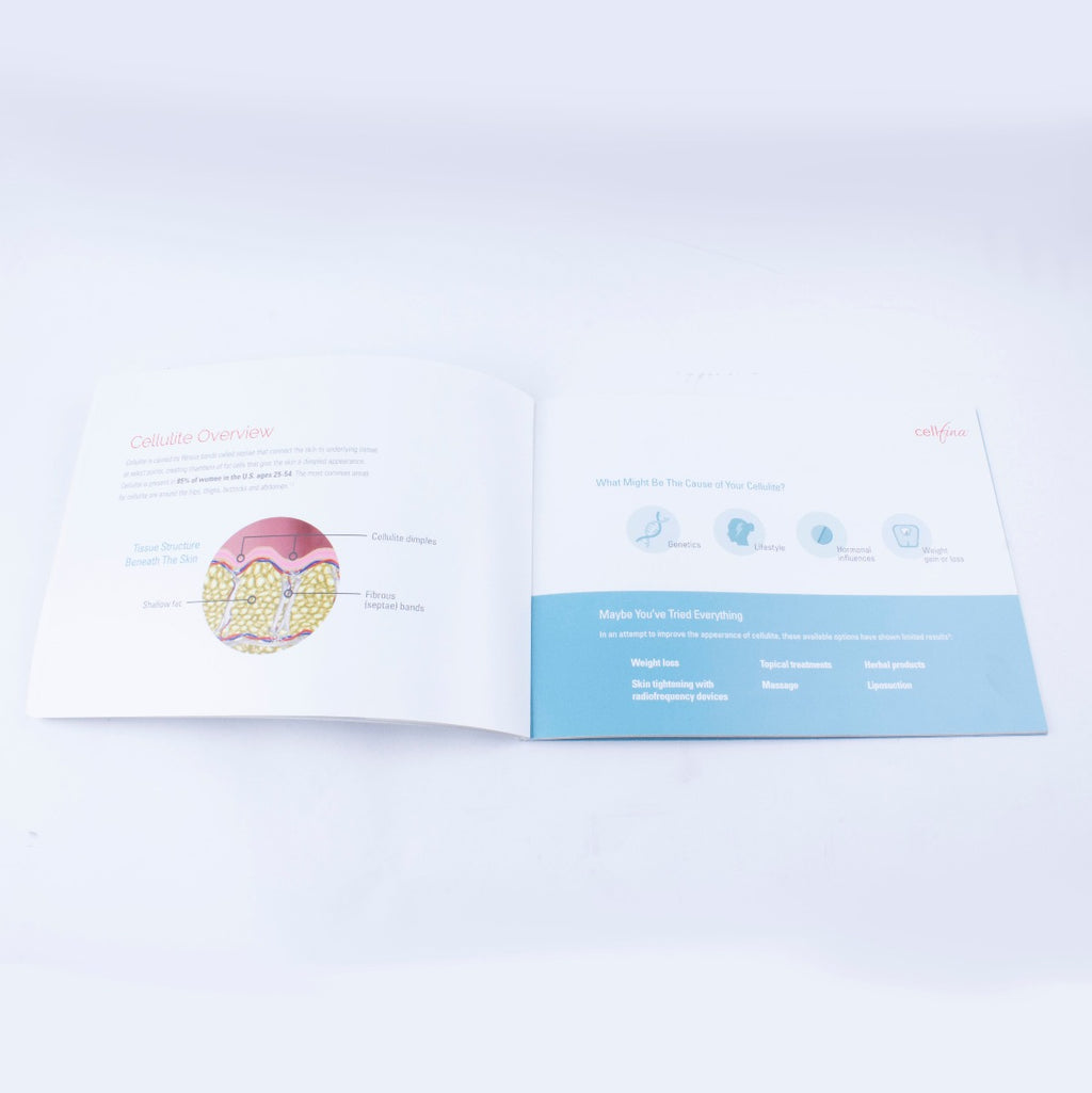 2017 Merz Ulthera Cellfina Cellulite Subcision Treatment Waiting Room Book