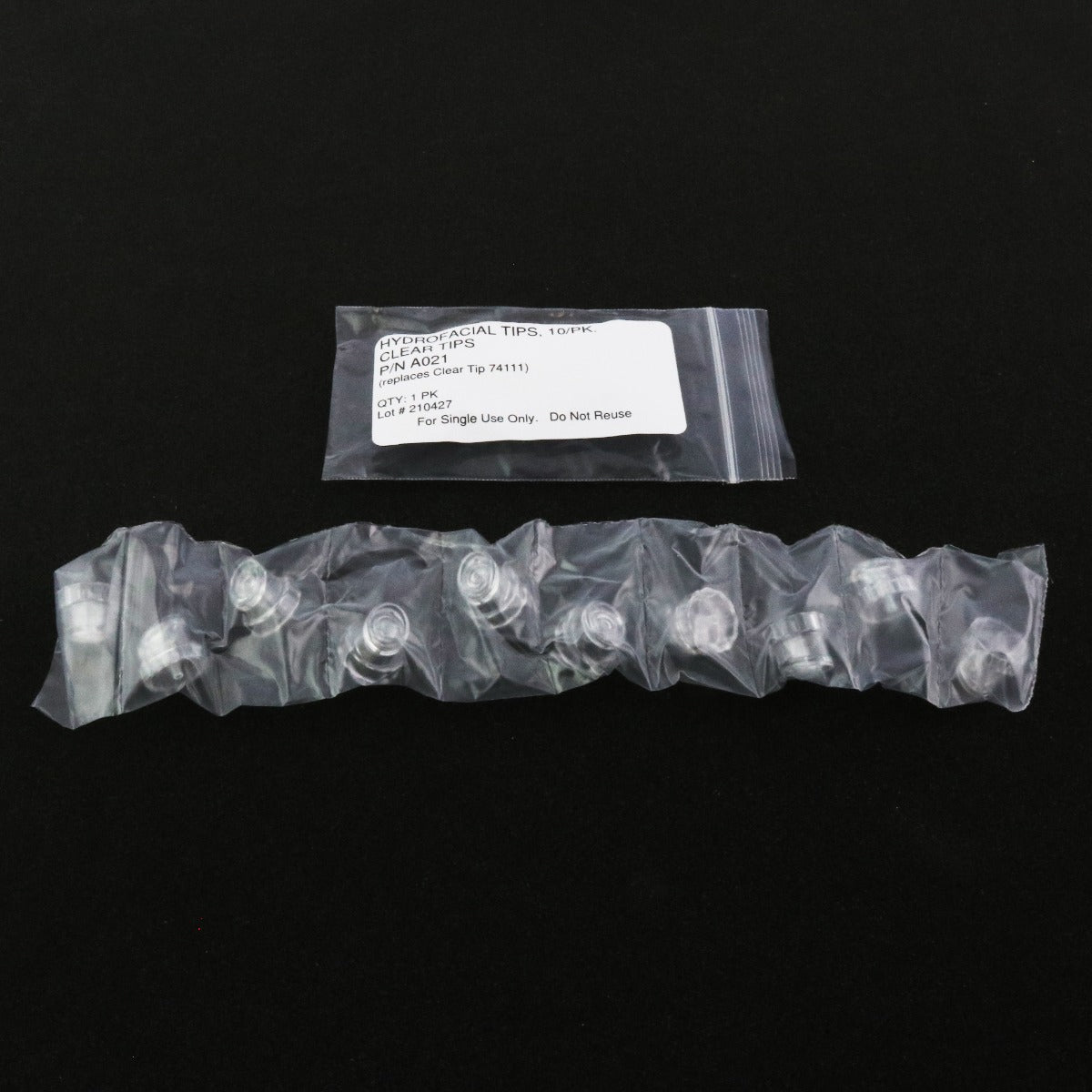 Edge Systems Hydrofacial Aggression Tips Clear PN: 7411 A021 - 10 Pack