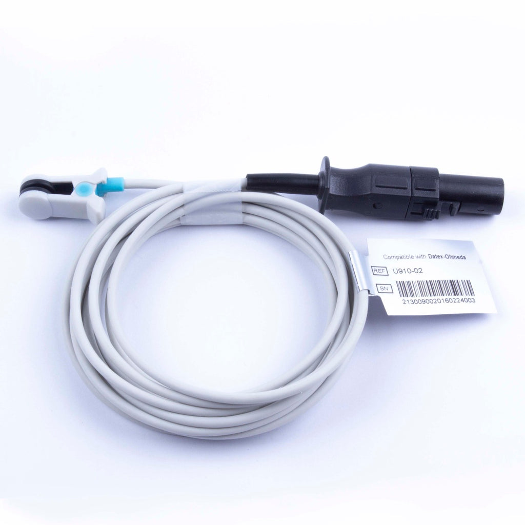 Datex Ohmeda Modulus II Anesthesia Patient Ear Clip Reusable SPO2 Sensor U910-02