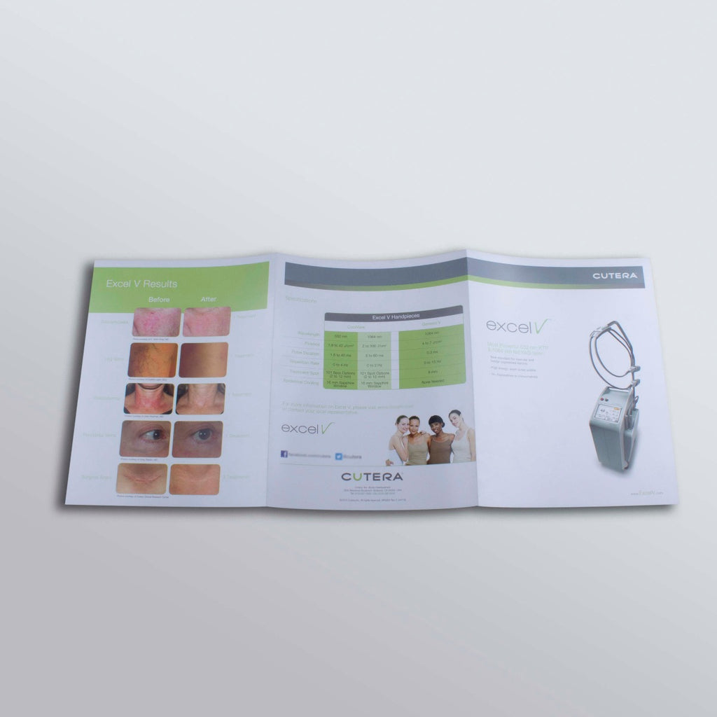 Cutera Excel V 532 KTP 1064 NdYAG Vascular Laser Marketing Device Fact Brochure