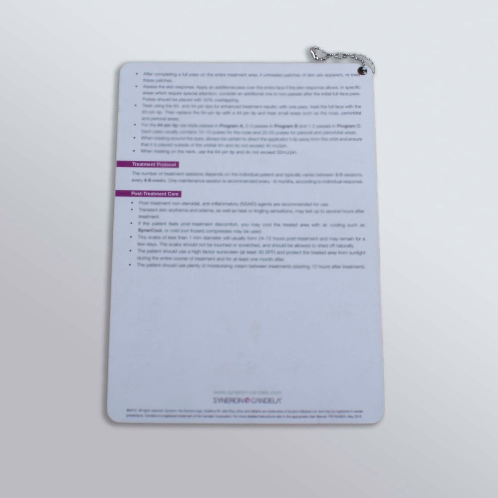 2015 Syneron Sublative RF Applicator HP Quick Reference Guide elos Plus eTwo eMatrix