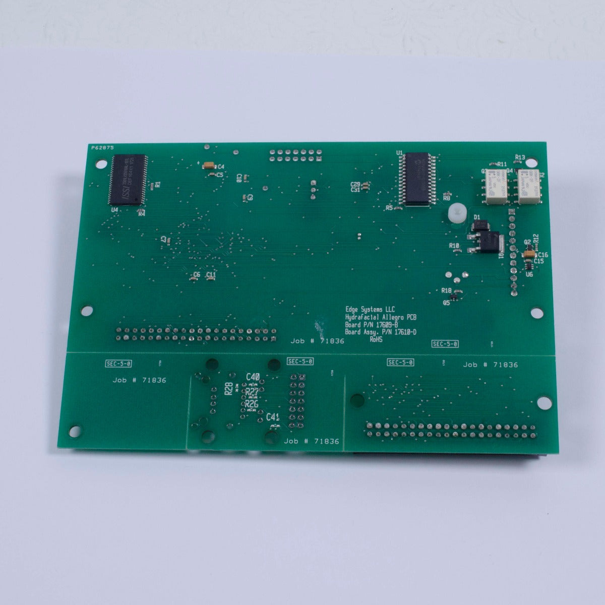 Edge Systems HydraFacial Allegro Board I/O PCB 17609 Assembly 17610-D AS IS PART