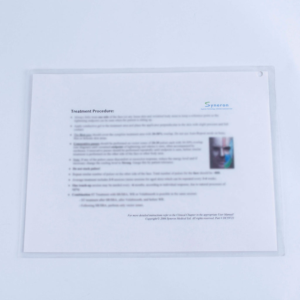 Syneron ReFirme ST Skin Tightening Firming Treatment Quick Reference eLight eMax