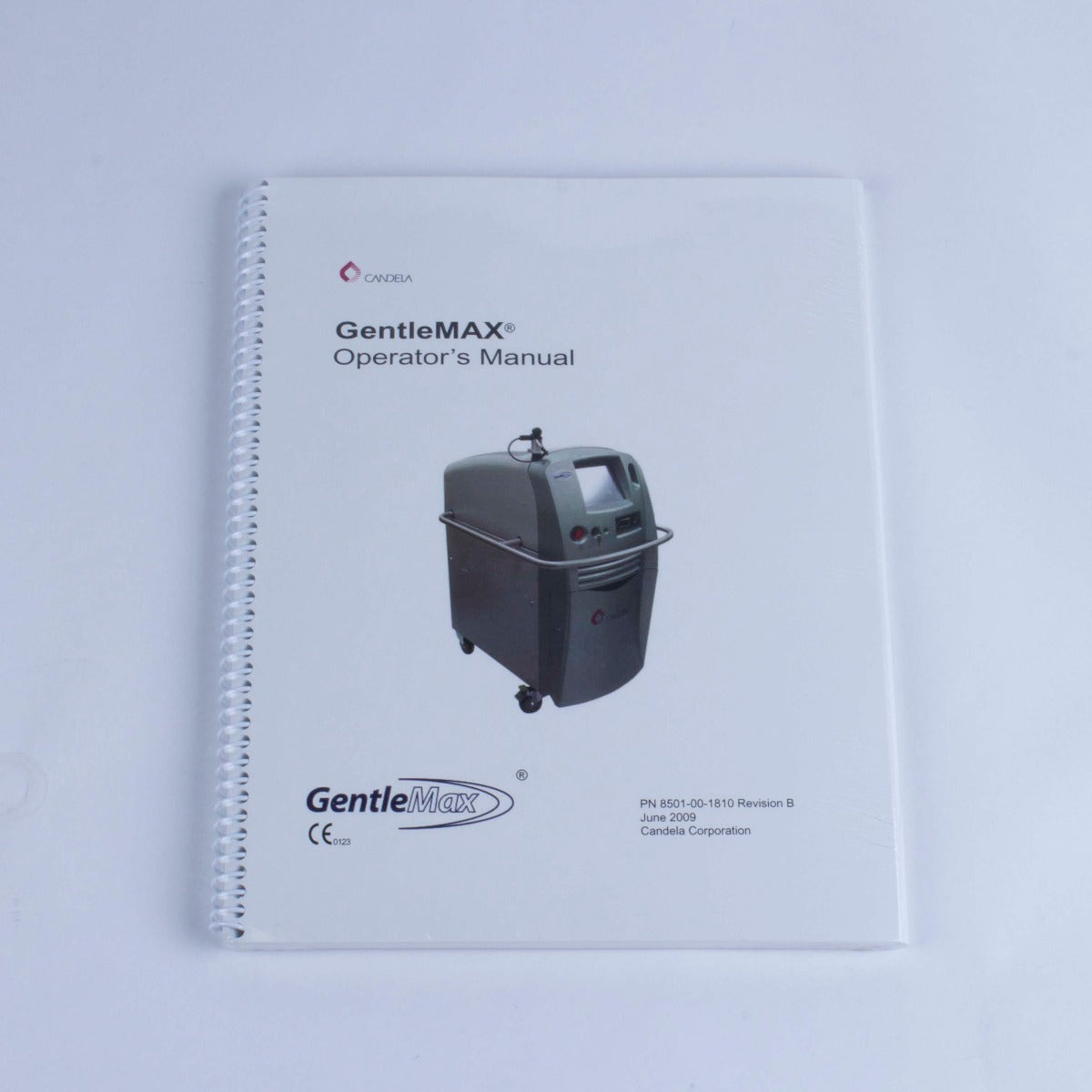 New 2009 Candela GentleMax Laser Operator Manual & V4.1 Software CD 8501-00-1810