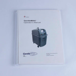 Used 2007 Candela GentleMax Laser Gentle Max User Operator's Manual 8501-00-1810