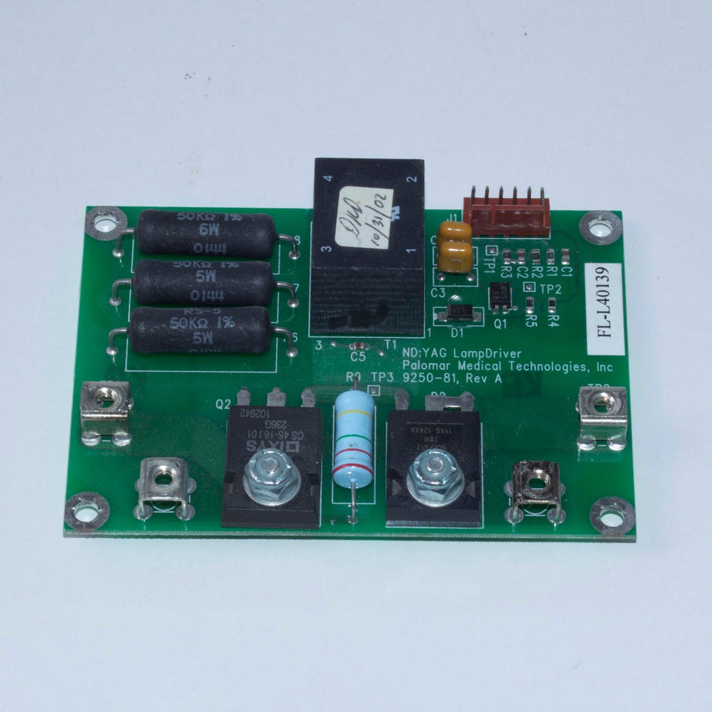 Palomar QYAG5 Laser Nd YAG Lamp Driver PCB Green Board 9250-81 Lamp Driver PARTS