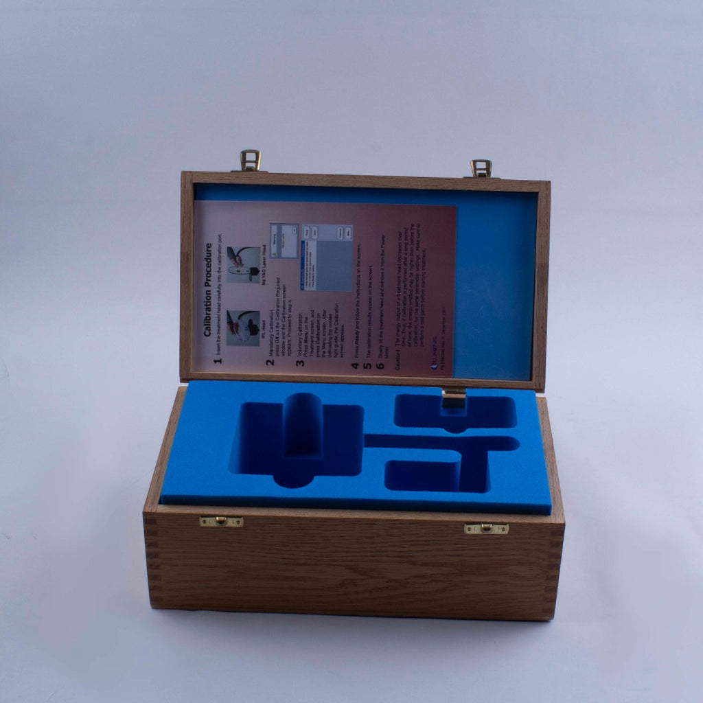 Wooden Box for Lumenis IPL Quantum Handpiece Calibration Power Meter SA3726001-A
