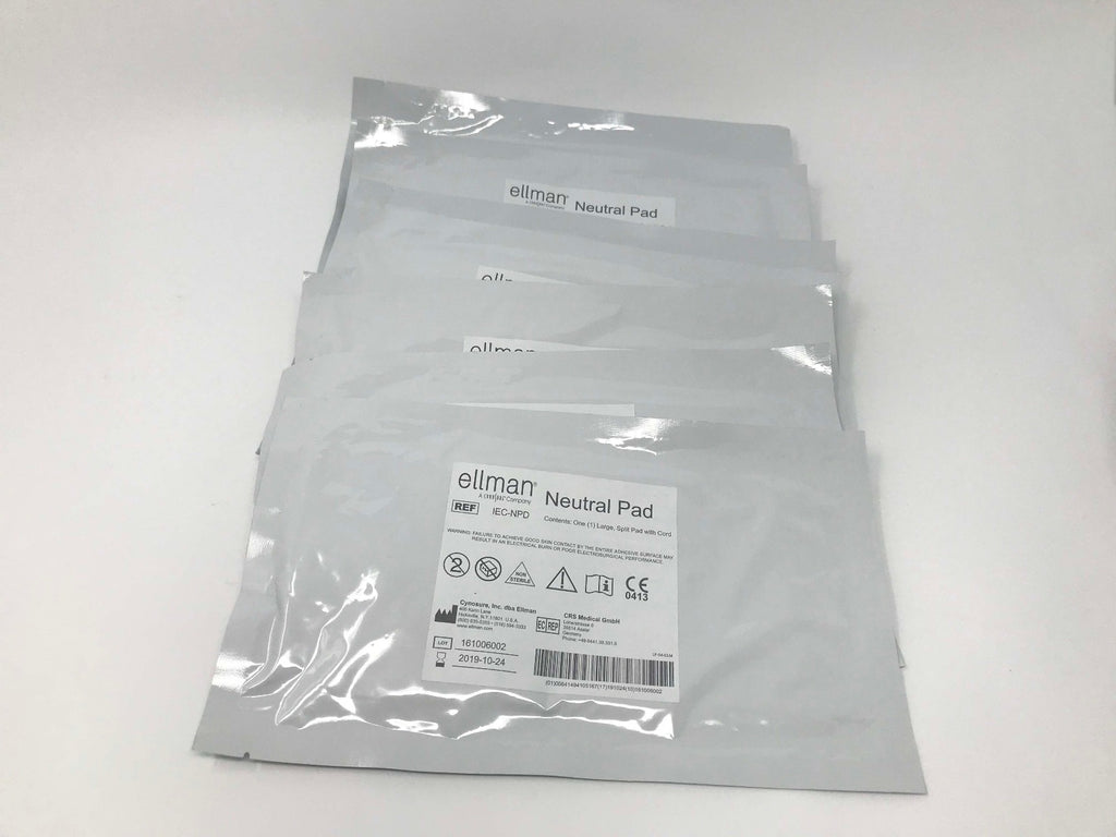 Cynosure Ellman Pelleve Large Split Neutral Pad IEC-NPD Grounding Plate 7 Pack