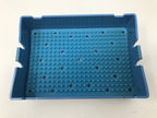 Oculo-Plastik 6 1/4" x 4 1/4" Autoclave Tray Eyewear Box w/ Silicone Finger Mat