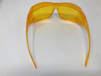 Solar Shield Large Orange Polycarbonate UV Filter OTG Fit Over Safety Glasses