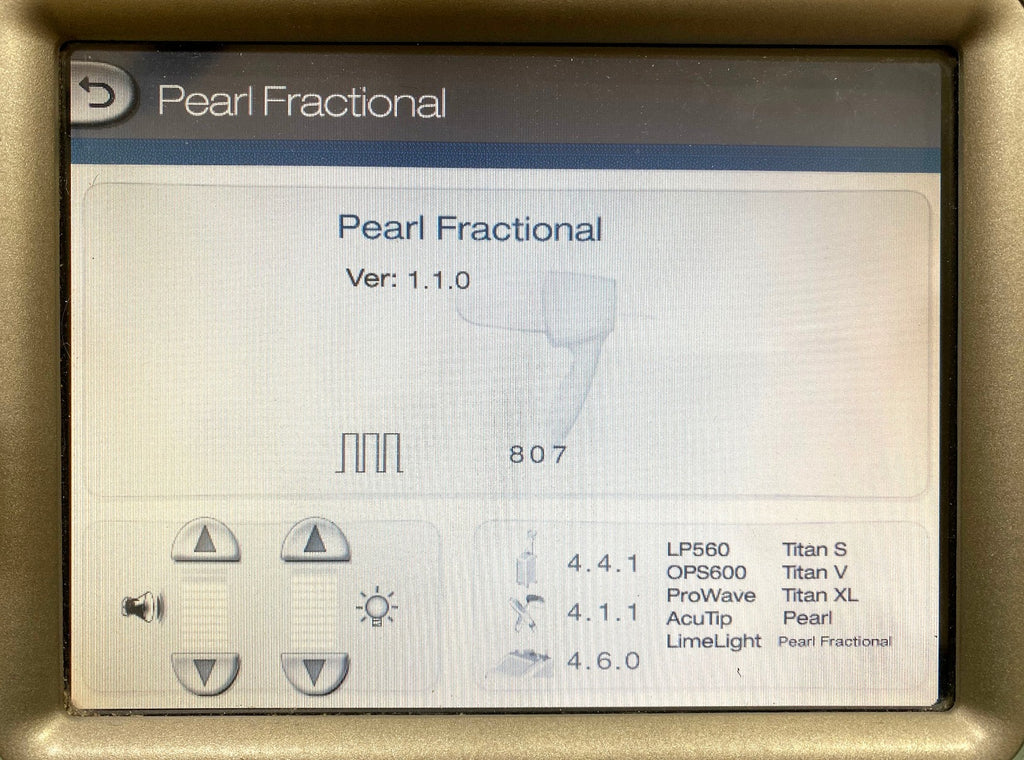 Cutera PEARL FRACTIONAL Erbium Er YSGG Skin Tightening Wrinkles Handpiece 2790nm
