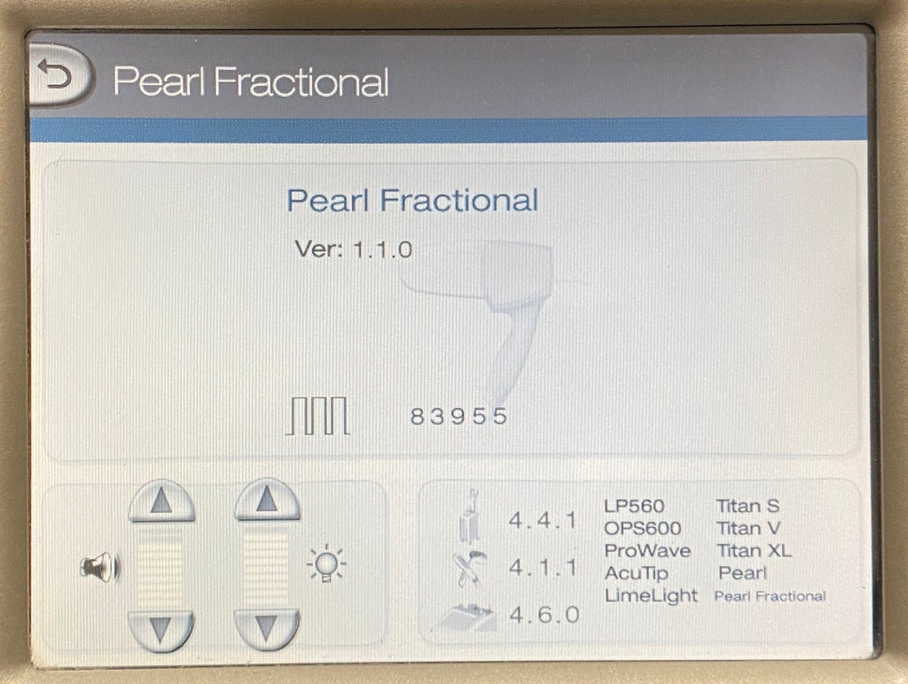 Cutera PEARL FRACTIONAL Erbium Er YSGG Skin Tightening Acne Handpiece 2790nm