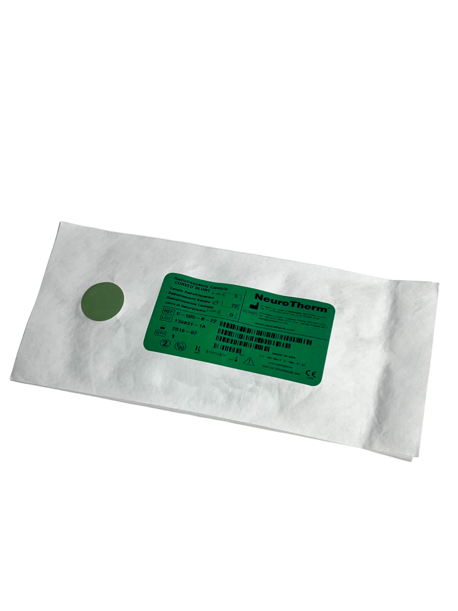 NeuroTherm ThermiRF C-505-B-22 Radiofrequency Cannula CURVED BLUNT 2016-07