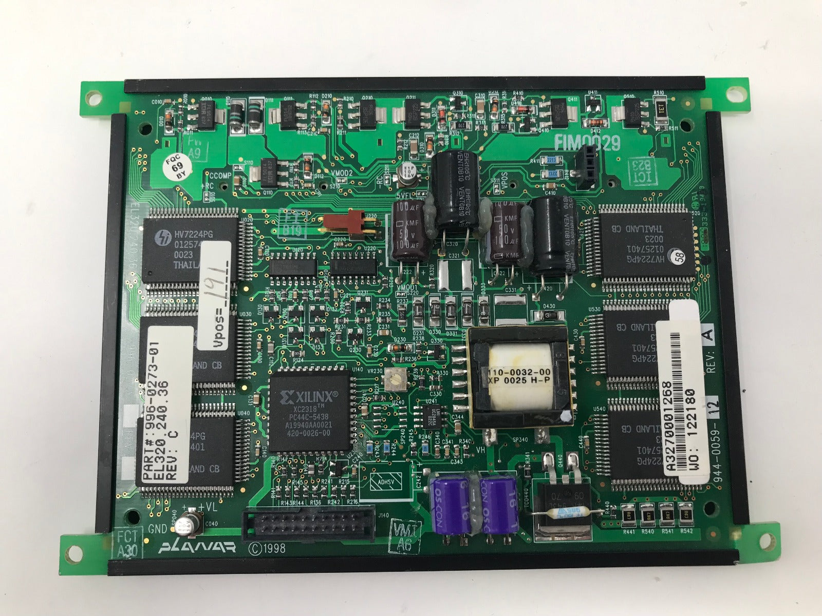 Asclepion MeDioStar XT Laser Control Panel Display LCD Screen Module 996-0273