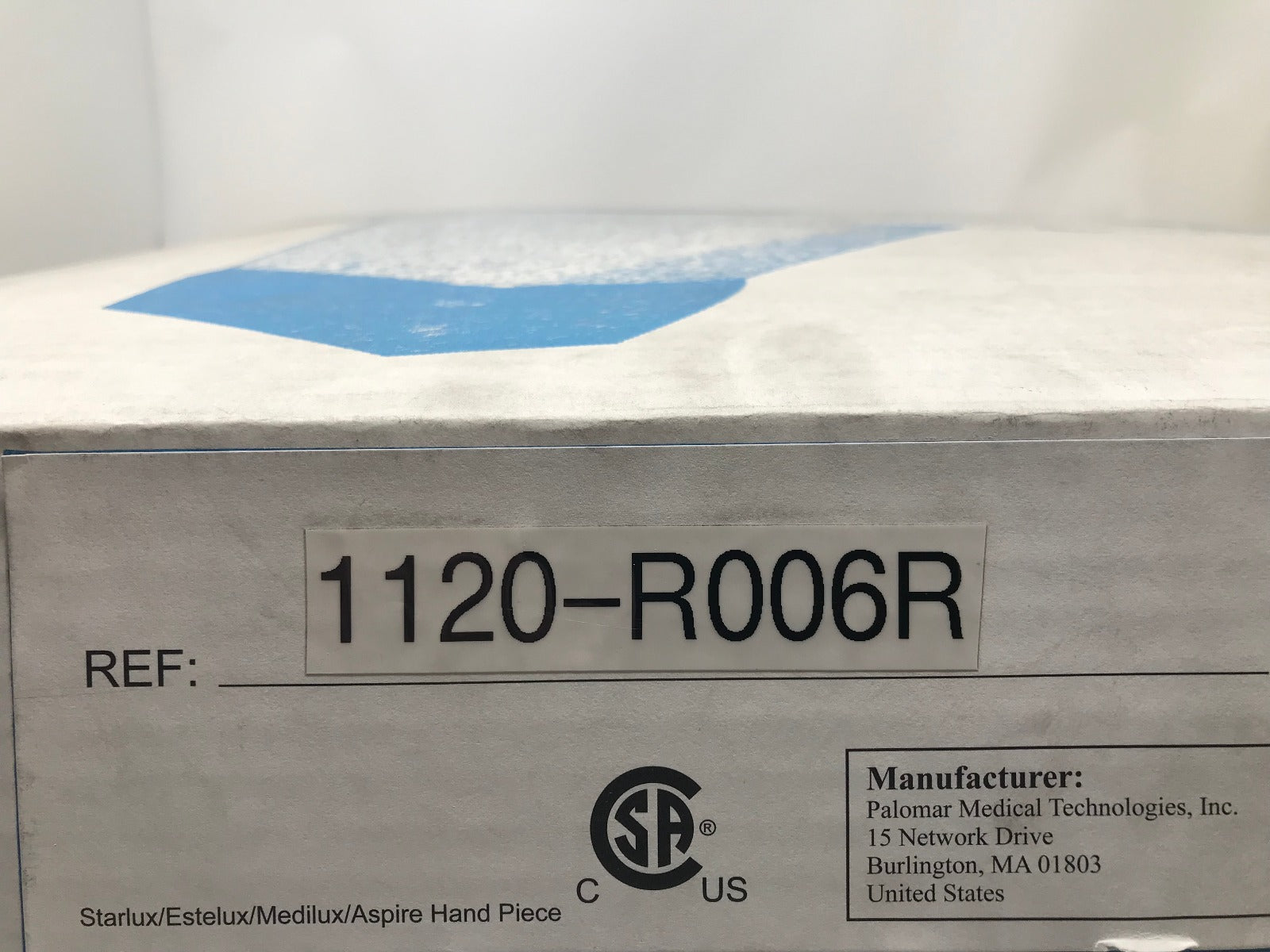 Cynosure Factory Reconditioned Palomar Medilux Lux R IPL HR Handpiece 1120-R006R