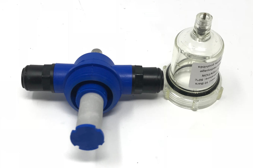 Asclepion MeDioStar XT Laser System Coolant Water In-Line T-Line Filter Assembly