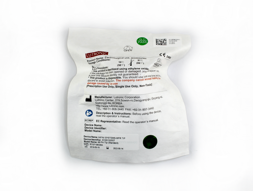 Lutronic Infini Systems-MFR Tip Microneedling 49-Pin Cartridge MFR 49