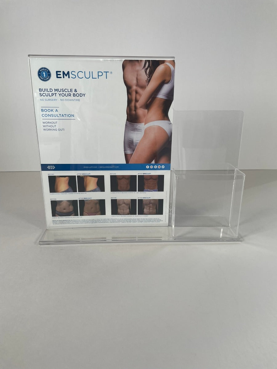 BTL EMSCULPT BOOK A CONSULTATION Brochure Acrylic stand