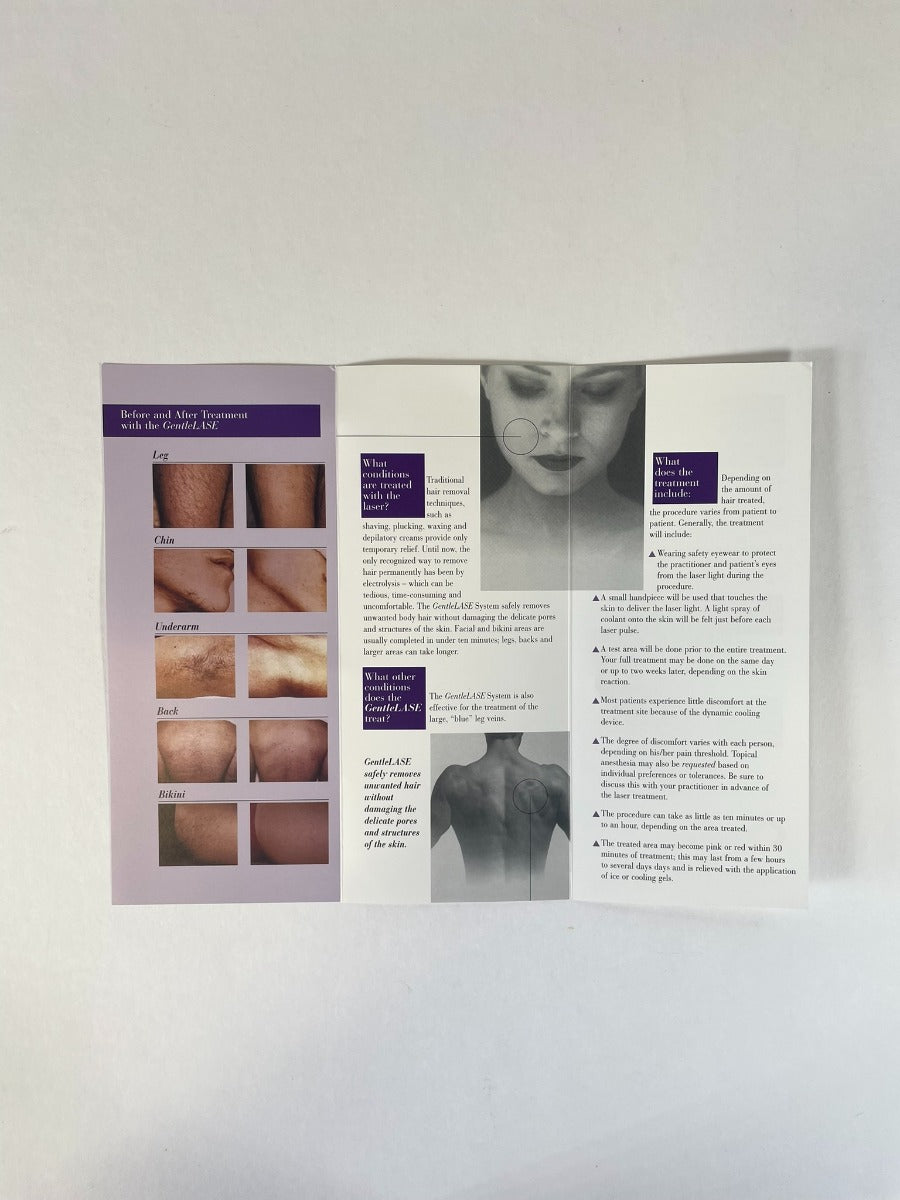 CANDELA, Laser Hair Removal for Men and Woman, Patient Information, Brochure, 0920-98-0079 Rev.1, 2/00 (25 Brochures)