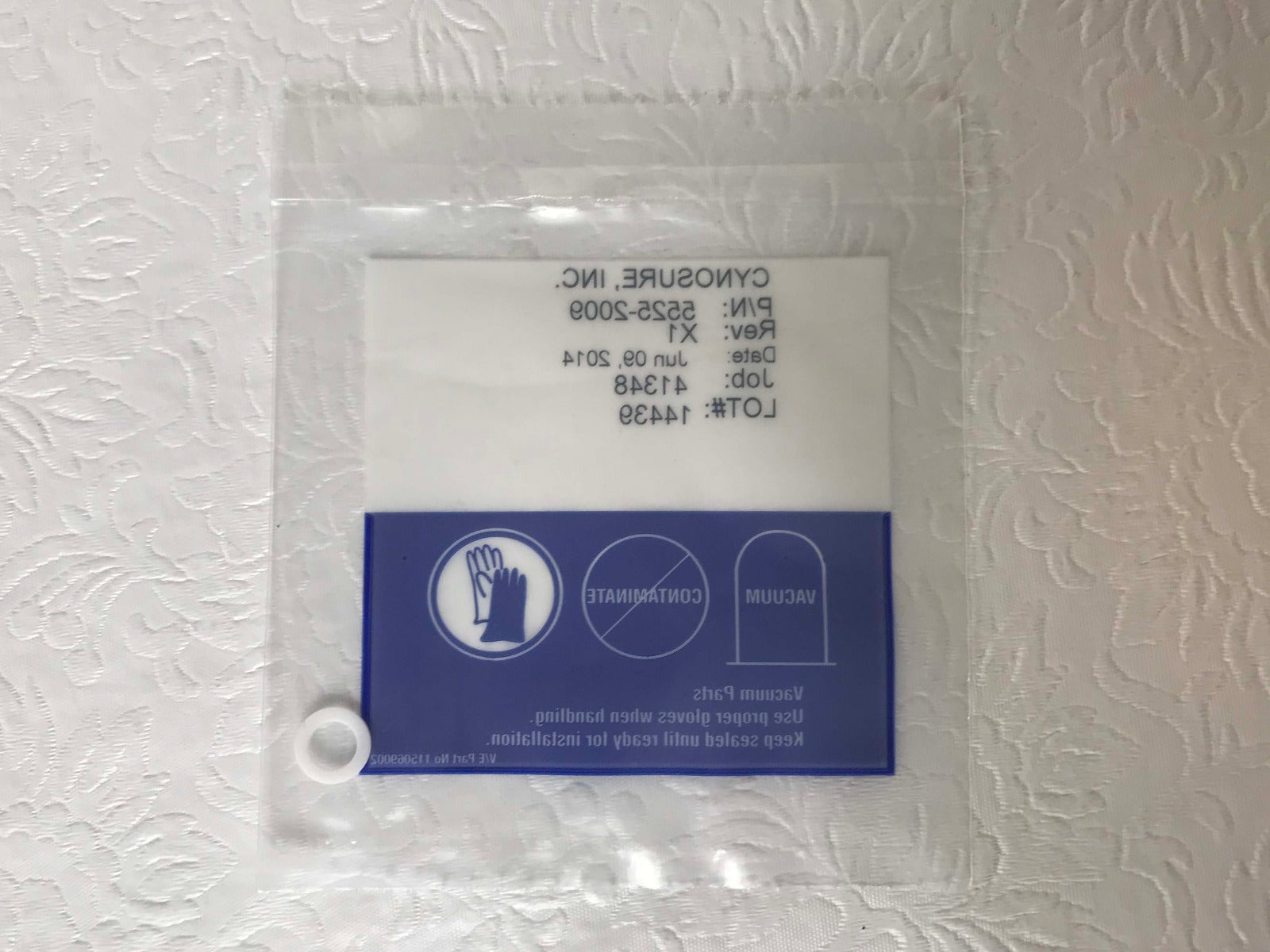 New Cynosure-Palomar 2940 HP Aperture Homogenizer Lens Vacuum Ring 5525-2009