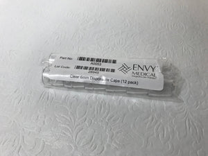 Envy Medical Silk Peel 6mm Clear Disposable Tip Cover Caps 12 Pack A0053