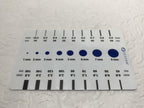 Sciton BBL/Clear V Vein Card Lesion Spot Size Measure Ref Template 2600-009-84