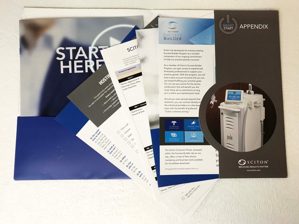 Sciton Joule Laser Smart Start Kit Practice Marketing Material Overview Booklet