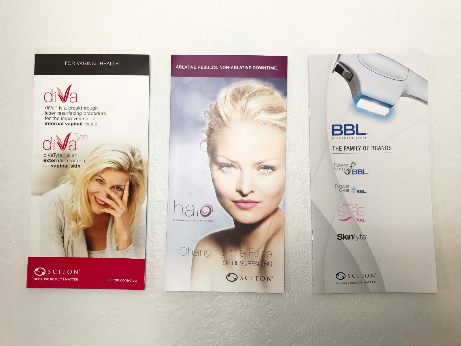 Sciton Joule Laser BBL Family DiVa Halo Physi/Practitioner Marketing + Journal