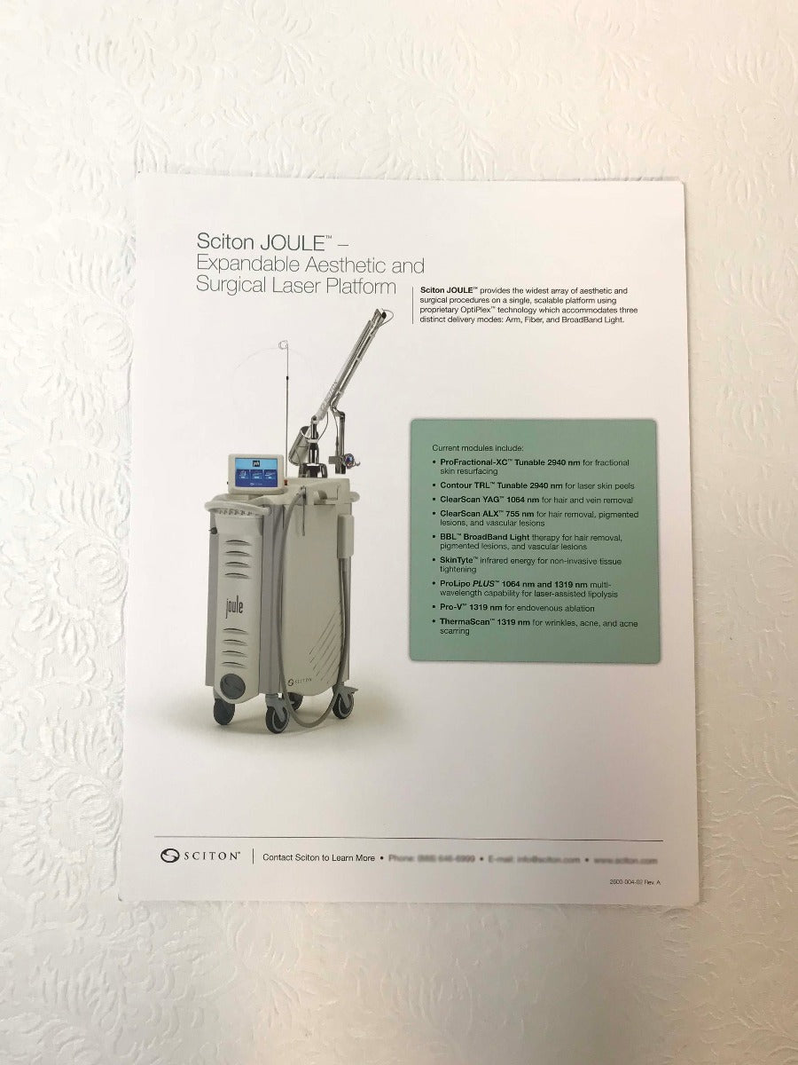Sciton Joule Laser Contour TRL ProFractional Acne Scars Case Study One Sheet x25