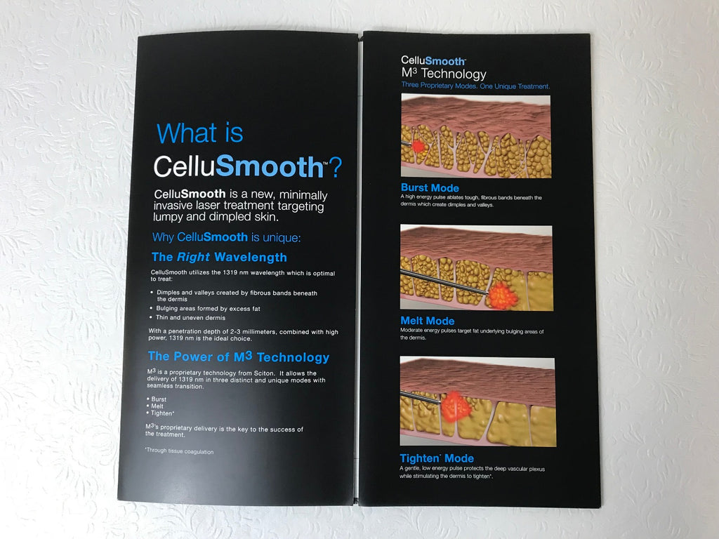 Sciton Joule CelluSmooth Laser Cellulite Reduction Patient Brochures QTY 25