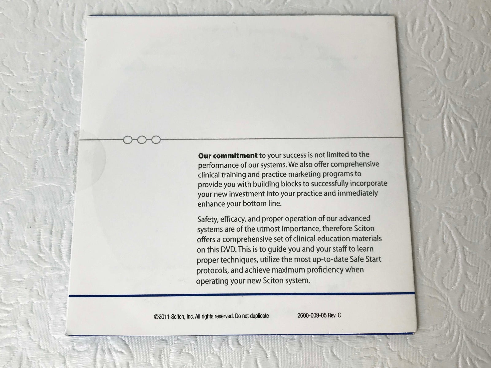Sciton Joule Laser Practice Support Materials Clinical EDU Operator Manual DVD