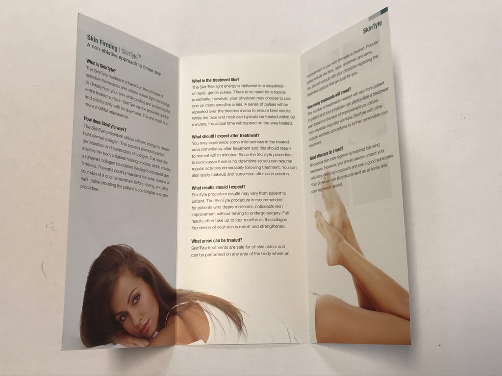 Sciton Laser Joule SkinTyte BBL IPL Skin Firming Patient Brochures Pack of 25