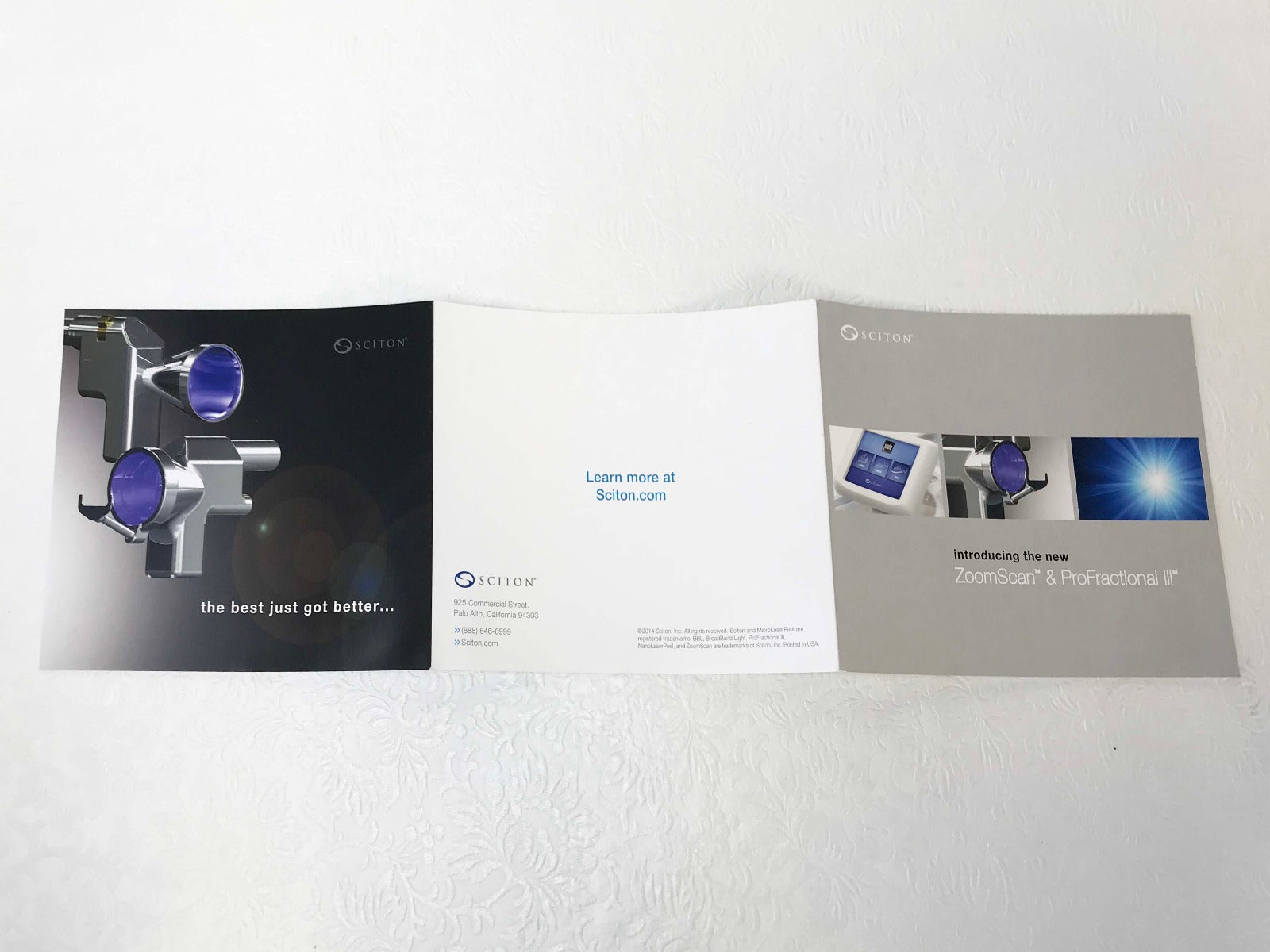 Sciton Joule Laser ProFractional III & ZoomScan Device Marketing Brochure QTY 12