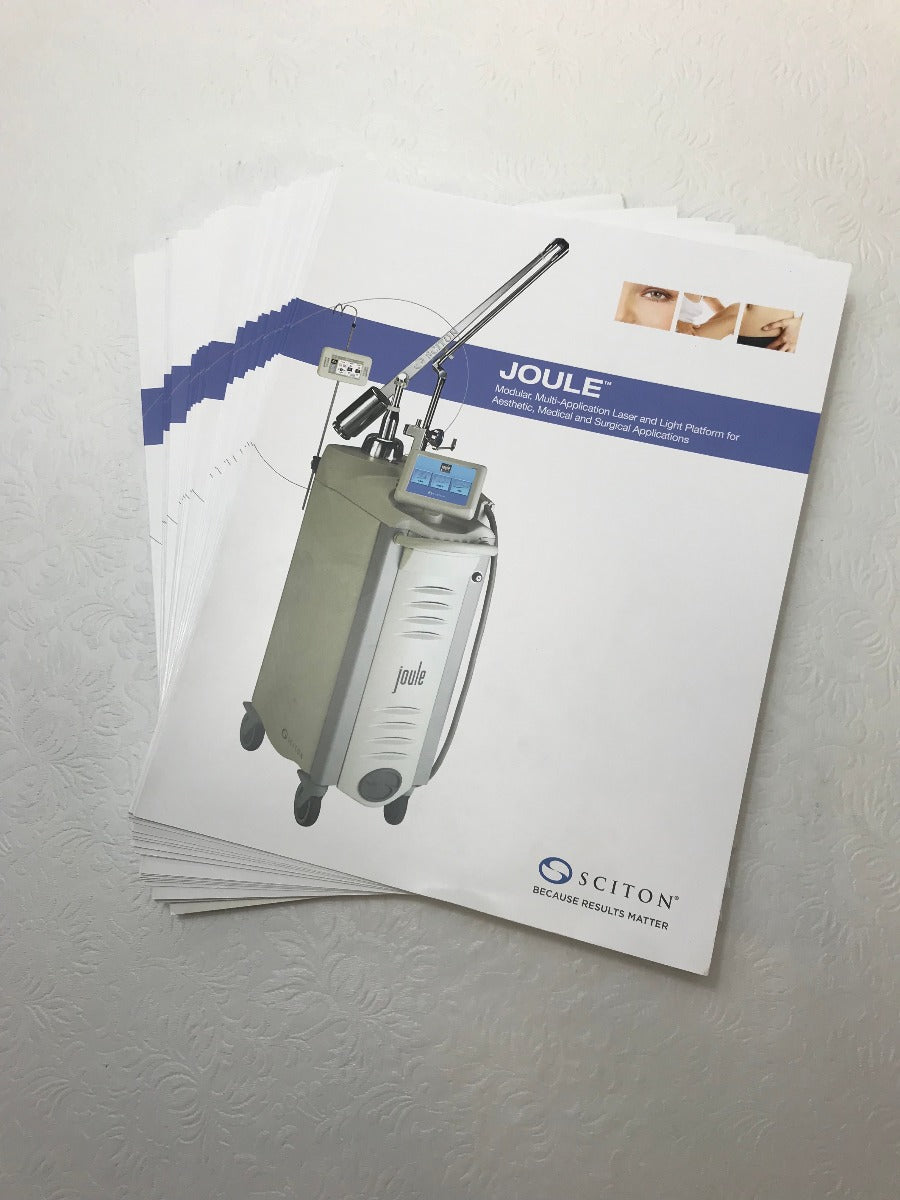 Sciton Joule Modular Expandable Laser Device Details Marketing Booklet 30 Pack