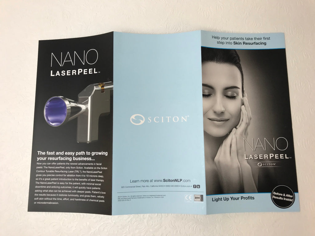 Sciton Joule Laser NanoLaserPeel Skin Resurfacing Patient Brochures 12 Pack
