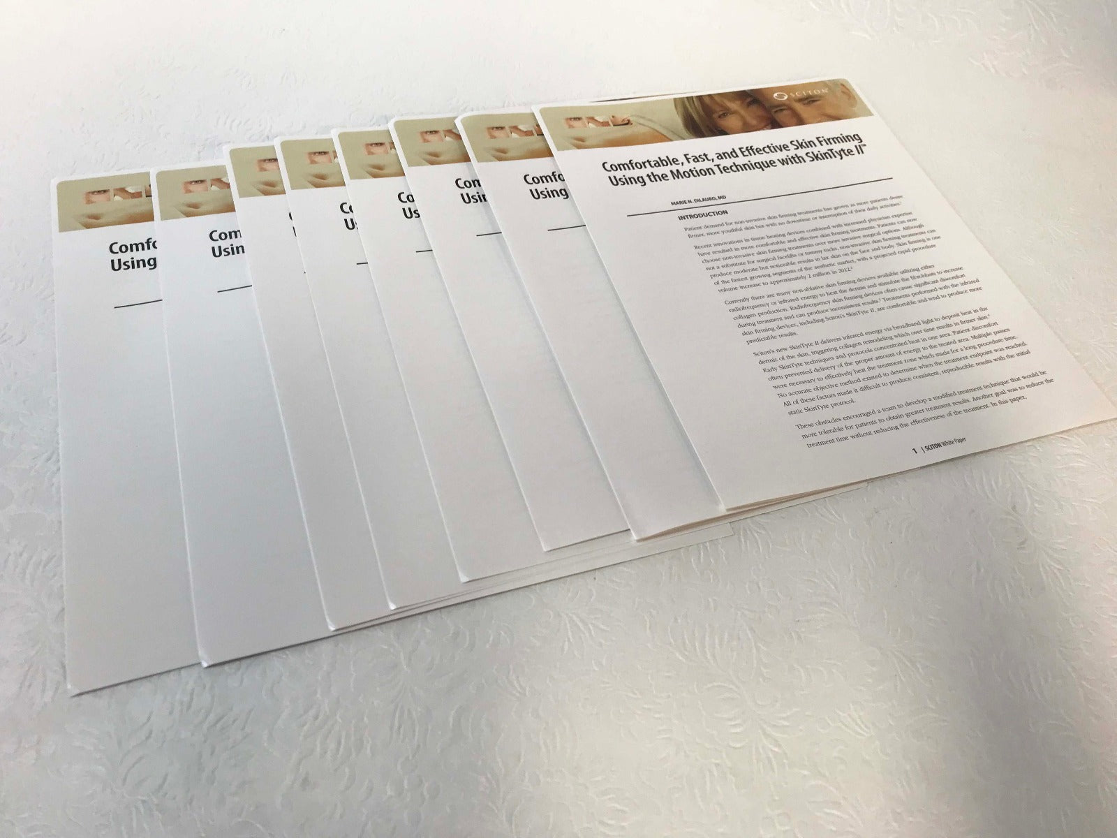Sciton Joule SkinTyte II Laser Skin Firming Clinical White Paper Reports QTY 8