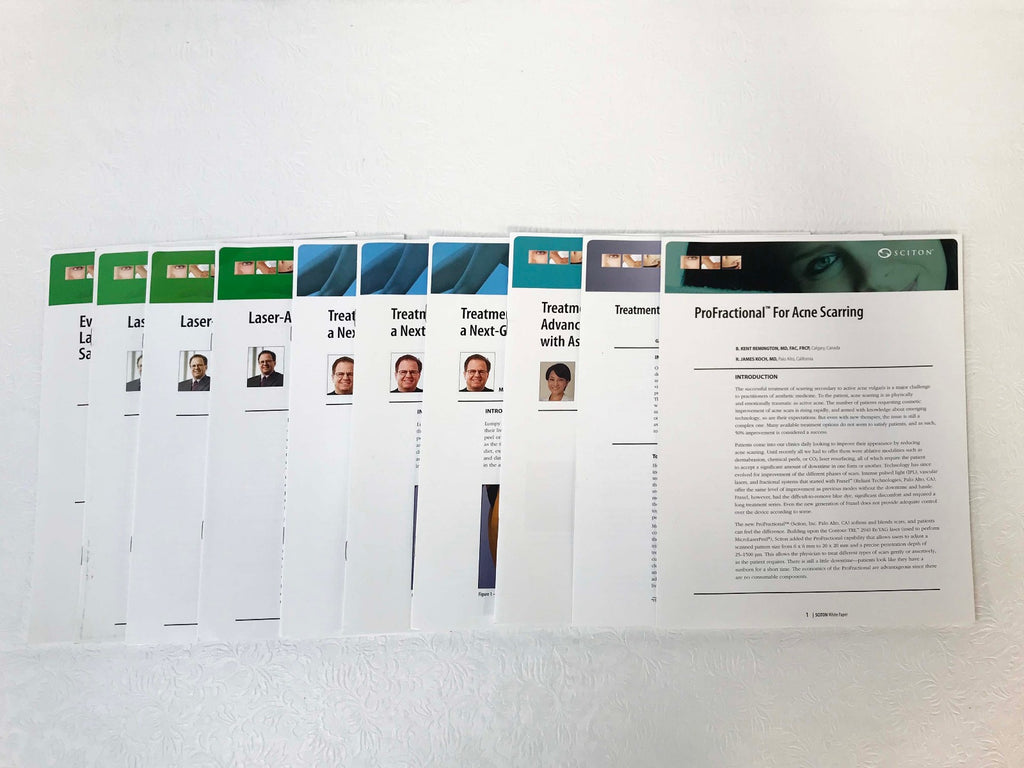 Sciton Joule Mixed Laser Procedure White Paper Technical Clinical Reports QTY 10