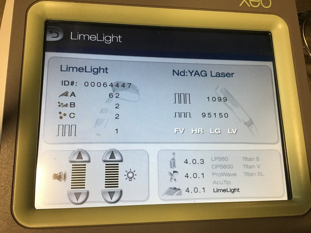 2019 Cutera Xeo LimeLight IPL Skin Rejuvenation Pigment Handpiece LOW 66 SHOTS