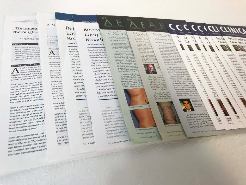 Sciton Joule Laser Mixed Clinical Articles Halo BBL ProFractional Er:YAG QTY 16