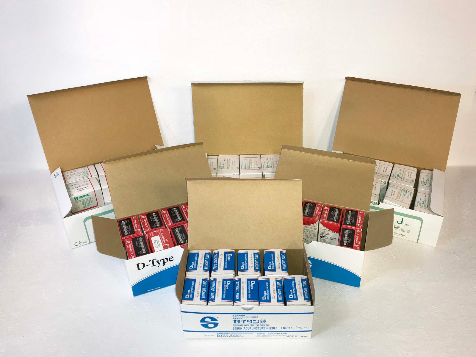 Seirin Type D & J Acupuncture Needles 0.16x30mm & 0.16x15mm Expired (x4900 Pcs)