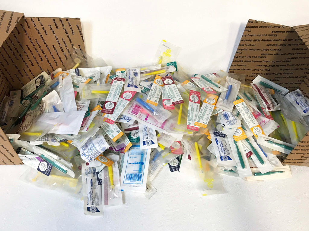 Mixed Sizes Lot 602 Biopsy Punches Integra Henry Schein Histology Mostly Miltex