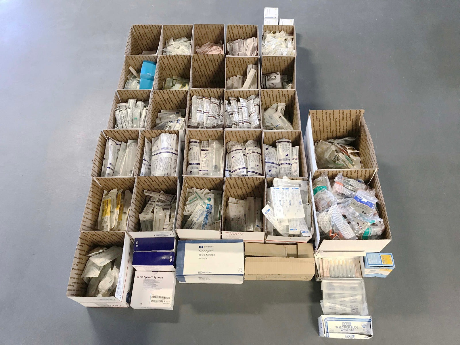 Mixed Size/Expiration Lot of ~4700 Hypodermic Needles & Syringes BD/Henry Schein