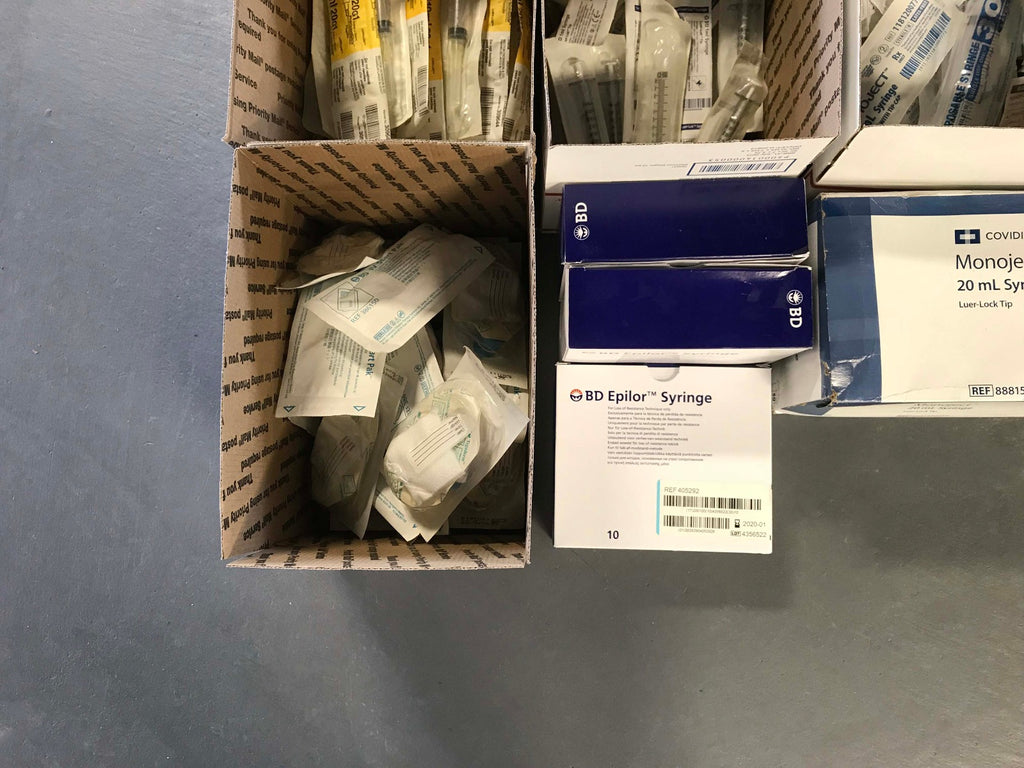 Mixed Size/Expiration Lot of ~4700 Hypodermic Needles & Syringes BD/Henry Schein
